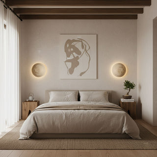 Terra Disc Sconce-Neutral Decor