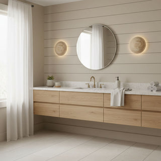 Terra Disc Sconce-Neutral Decor
