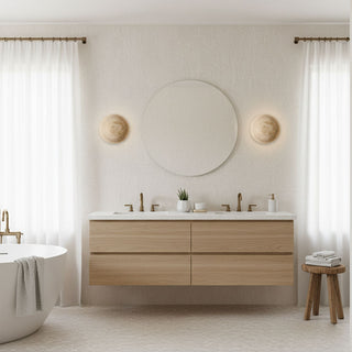 Terra Disc Sconce-Neutral Decor
