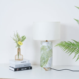 Xavi Lampe de Table en Marbre Et Tissu