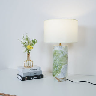 Xavi Lampe de Table en Marbre Et Tissu