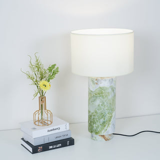 Xavi Lampe de Table en Marbre Et Tissu
