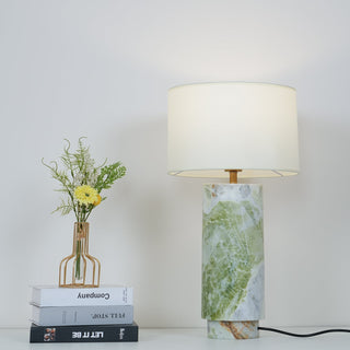 Xavi Lampe de Table en Marbre Et Tissu