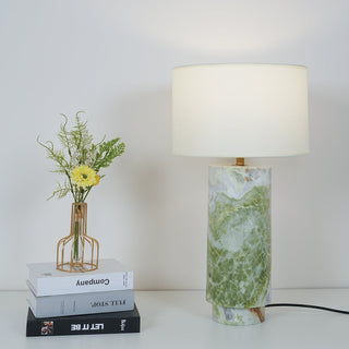 Xavi Lampe de Table en Marbre Et Tissu