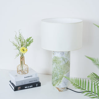 Xavi Lampe de Table en Marbre Et Tissu