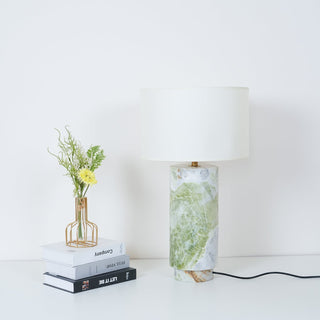 Xavi Lampe de Table en Marbre Et Tissu