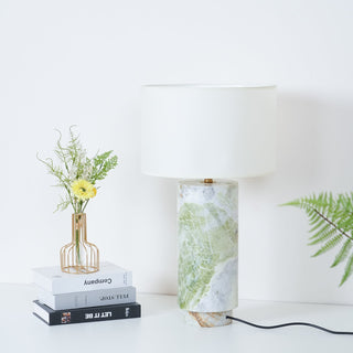 Xavi Lampe de Table en Marbre Et Tissu