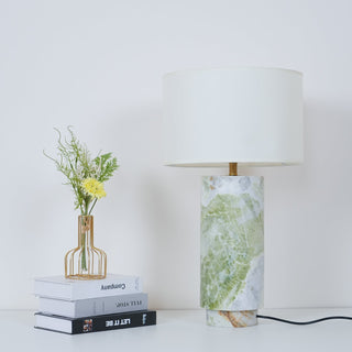 Xavi Lampe de Table en Marbre Et Tissu