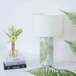 Xavi Lampe de Table en Marbre Et Tissu