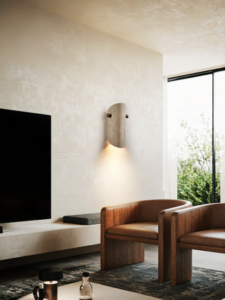 Terra Curve Wall Sconce-Neutral Decor