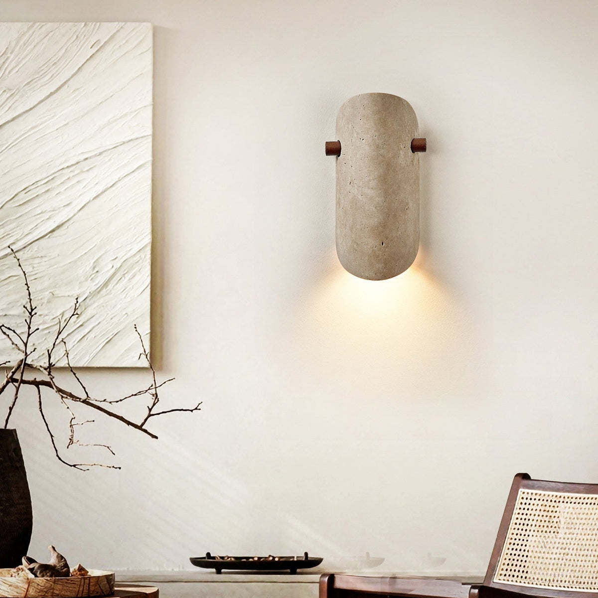 Terra Curve Wall Sconce-Neutral Decor