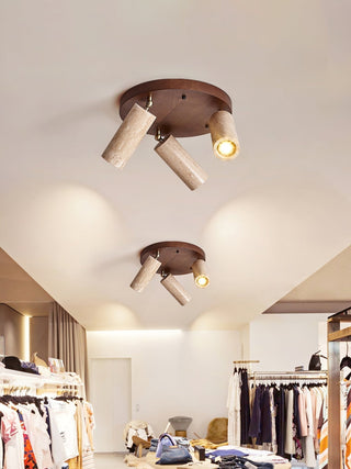 Zevenion Multi-Bras Travertin Plafonnier