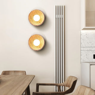 Vacaris Applique Murale Minimaliste en Travertin