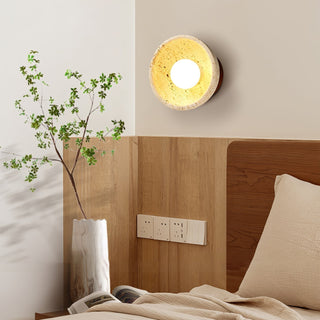Vacaris Applique Murale Minimaliste en Travertin