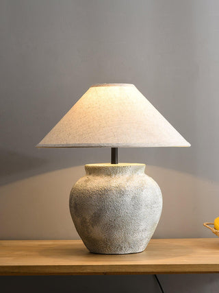 Ophaion Stone Table Lamp-Neutral Decor