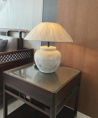 Ophaion Stone Table Lamp-Neutral Decor