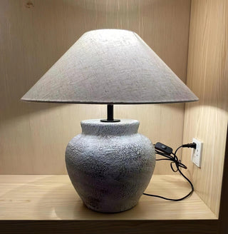 Ophaion Stone Table Lamp-Neutral Decor