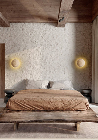 Terra Disc Sconce-Neutral Decor