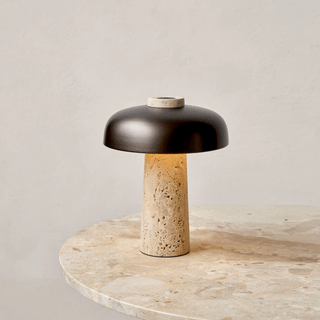 Tavivira Lampe de Table en Travertin