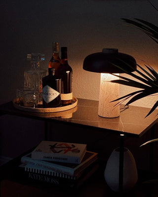 Tavivira Lampe de Table en Travertin