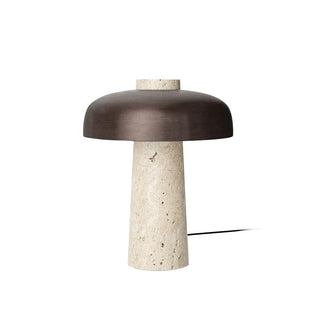 Tavivira Lampe de Table en Travertin