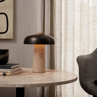 Tavivira Lampe de Table en Travertin