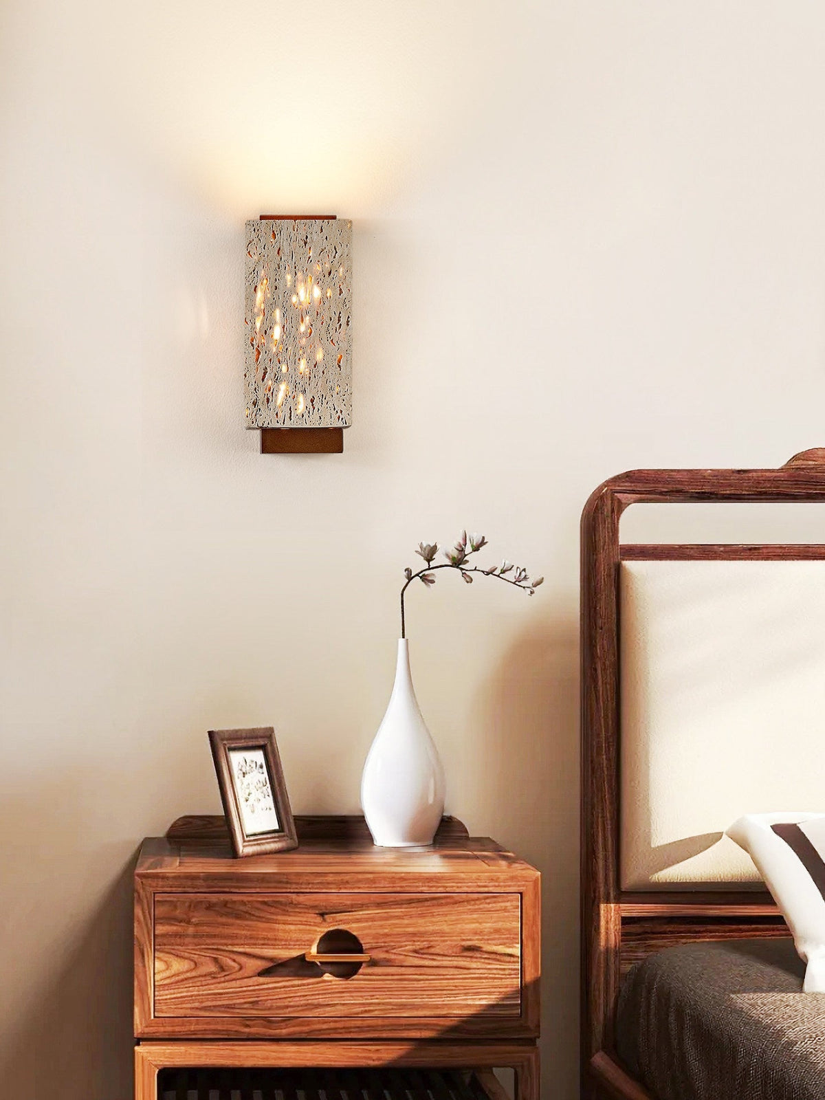 Terra Glow Corner Wall Light-Neutral Decor