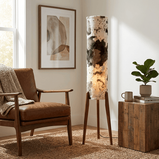 Terra Ink Column Floor Lamp-Neutral Decor