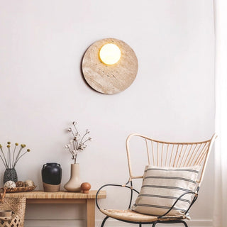 Terra Lume Orb Wall Lamp-Neutral Decor