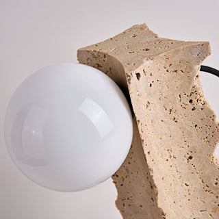 Vyrnora Travertine Slab Table Lamp-Neutral Decor