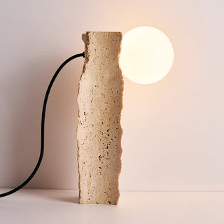 Vyrnora Travertine Slab Table Lamp-Neutral Decor