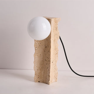 Vyrnora Travertine Slab Table Lamp-Neutral Decor