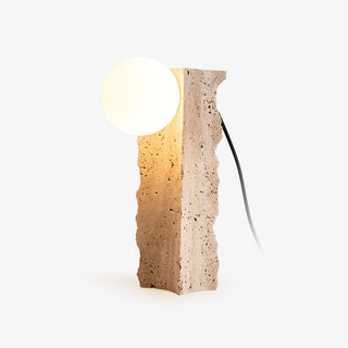 Vyrnora Travertine Slab Table Lamp-Neutral Decor