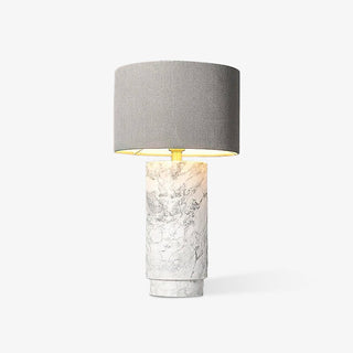 Xavi Lampe de Table en Marbre Et Tissu