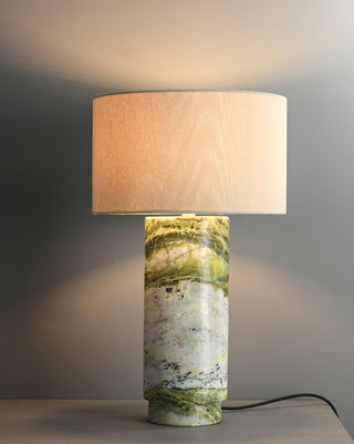 Xavi Lampe de Table en Marbre Et Tissu