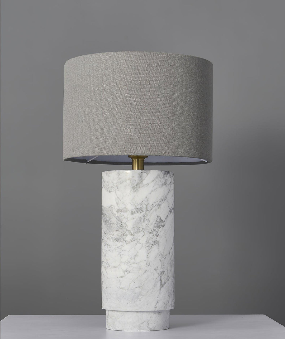 Xavi Lampe de Table en Marbre Et Tissu
