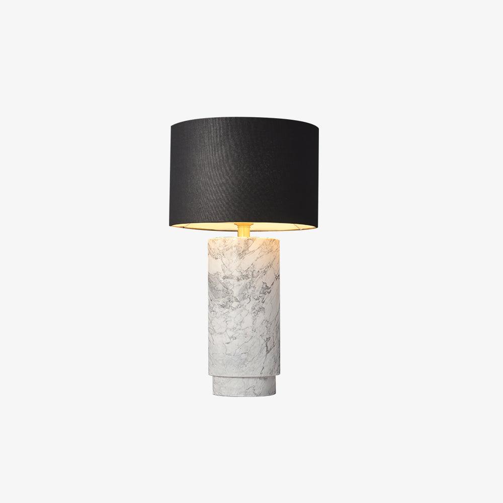 Xavi Lampe de Table en Marbre Et Tissu