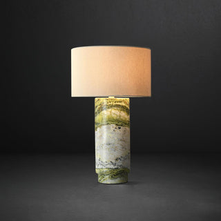 Xavi Lampe de Table en Marbre Et Tissu