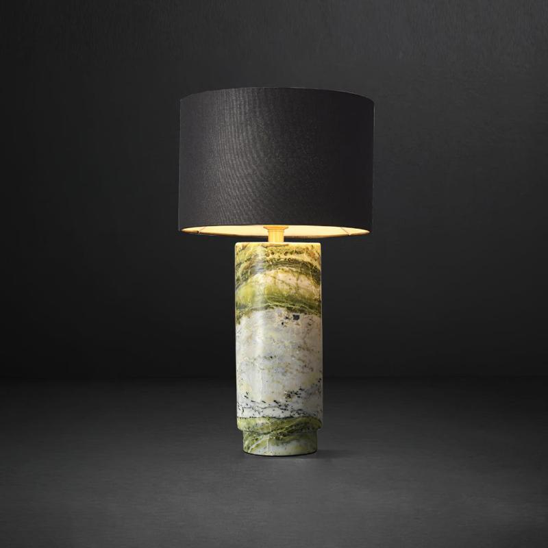 Xavi Lampe de Table en Marbre Et Tissu