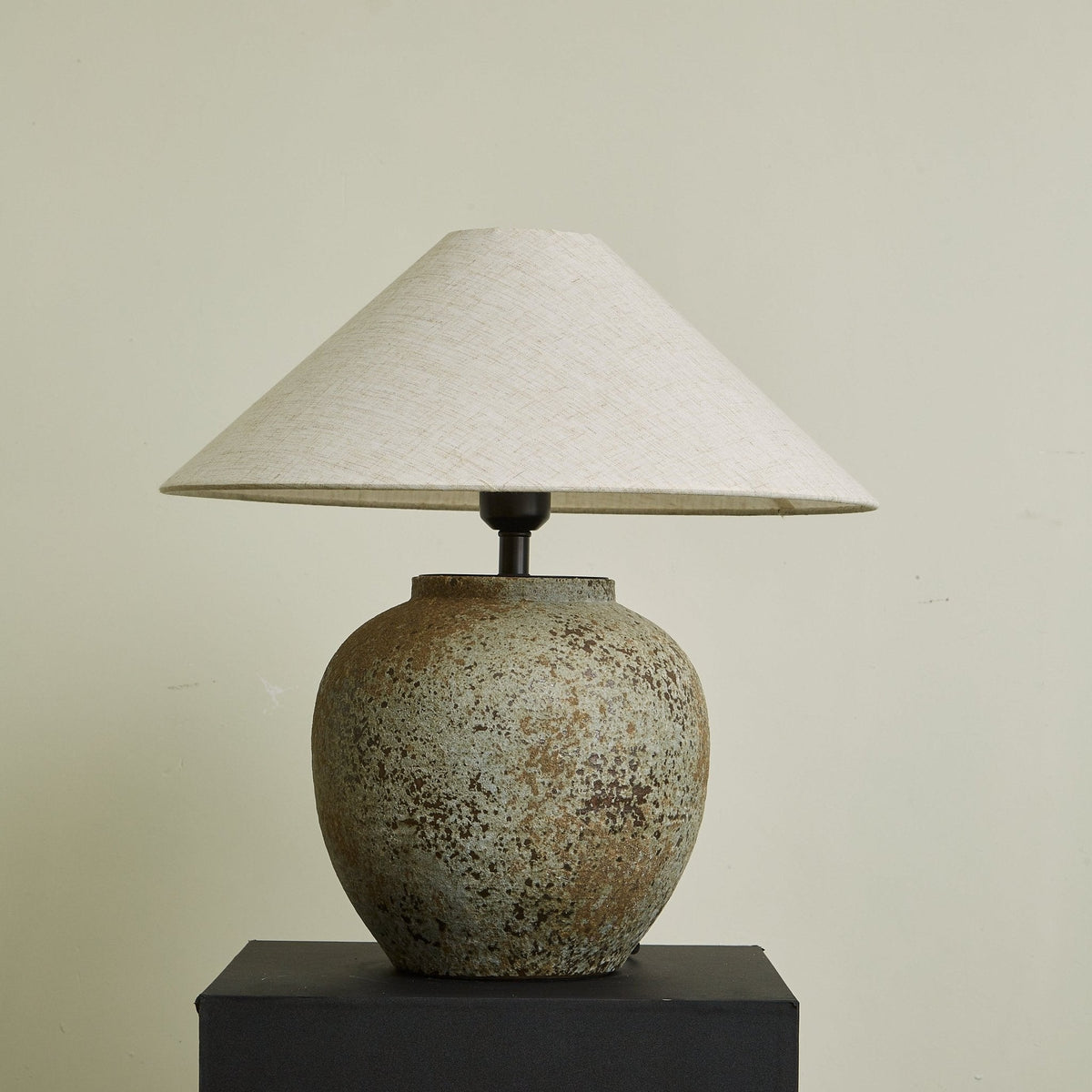 Wells Lampe de Table en Céramique Rustique