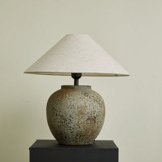 Wells Lampe de Table en Céramique Rustique