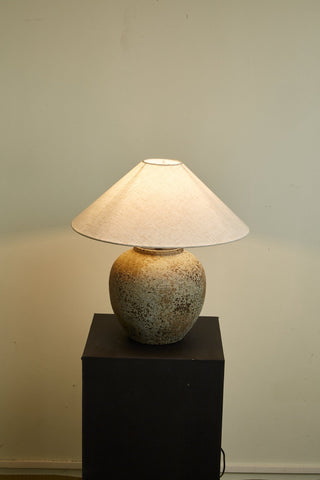 Wells Lampe de Table en Céramique Rustique