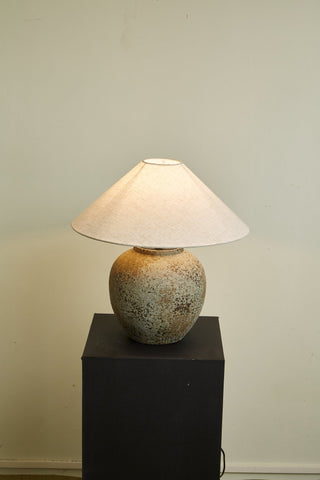 Wells Lampe de Table en Céramique Rustique