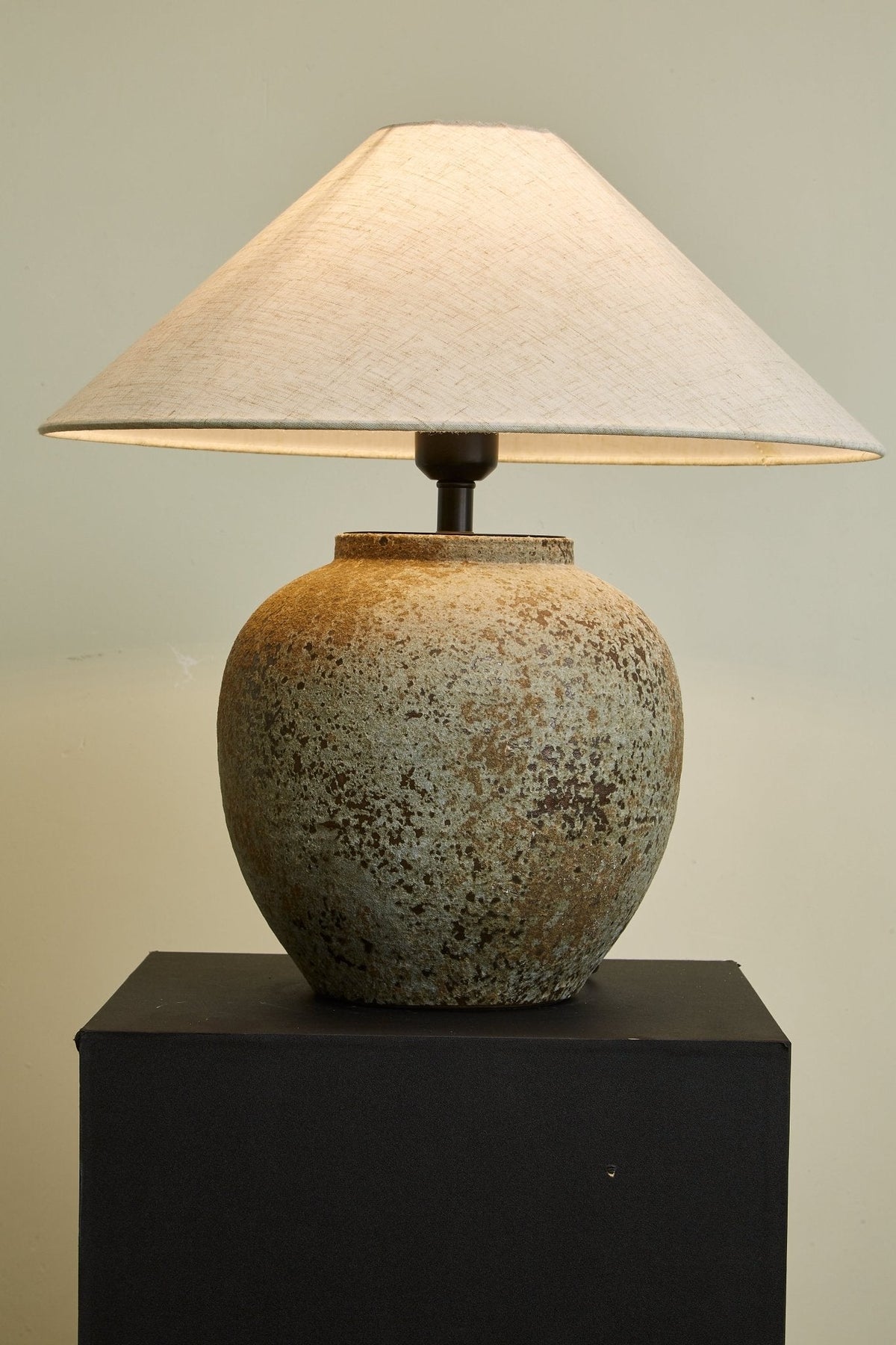 Wells Lampe de Table en Céramique Rustique
