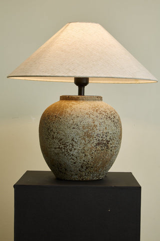 Wells Lampe de Table en Céramique Rustique