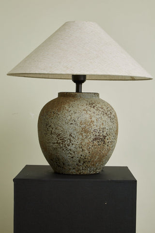 Wells Lampe de Table en Céramique Rustique