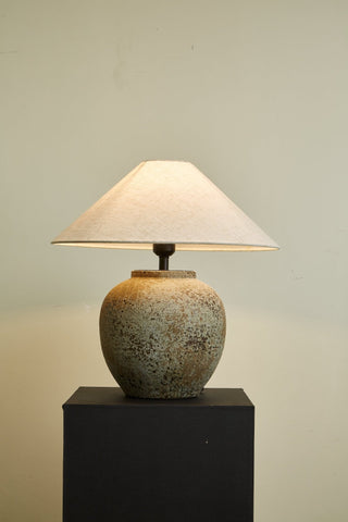 Wells Lampe de Table en Céramique Rustique
