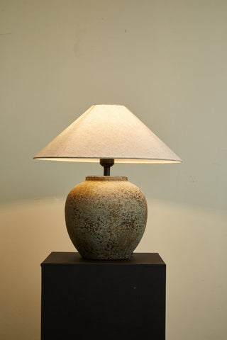 Wells Lampe de Table en Céramique Rustique
