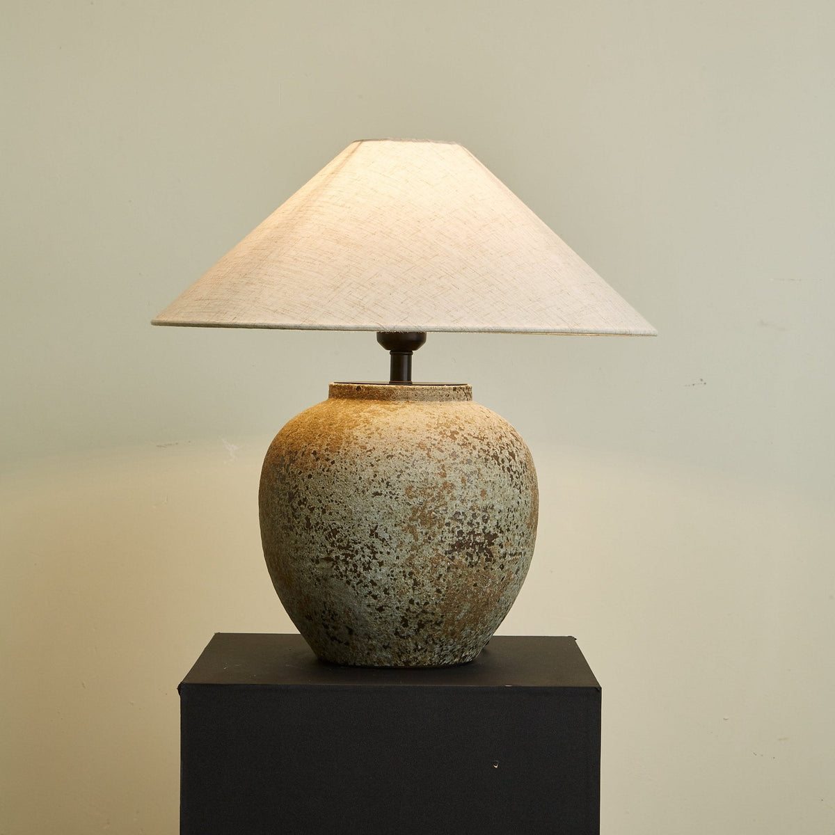Wells Lampe de Table en Céramique Rustique