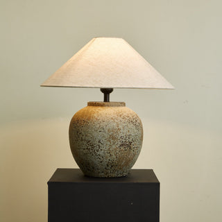 Wells Lampe de Table en Céramique Rustique